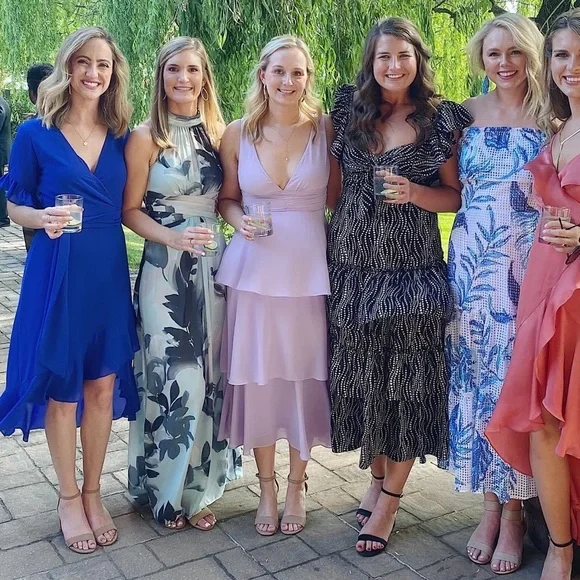 Adrianna Papell Floral Halter Sleeveless Chiffon Gown, Size 0 - Picture 14 of 14